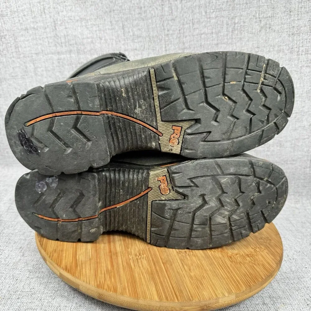 Timberland Pro Endurance Boots Men's 12 M Steel Toe Leather Work